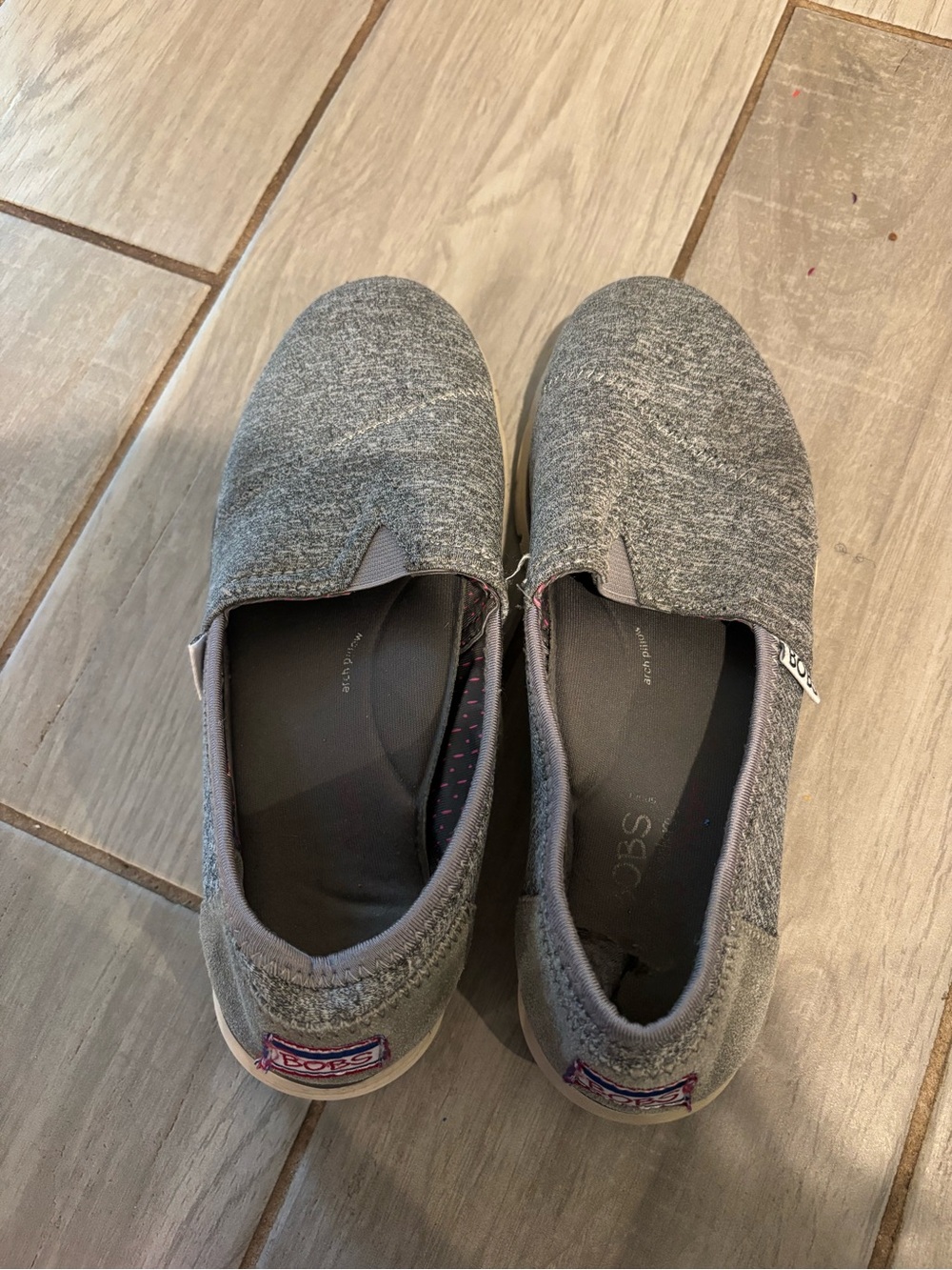 Women’s  Slip-On Casual Shoe — Gray